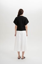 OPHELIA SILVER BUTTON KNIT TOP OPHELIA SILVER BUTTON KNIT TOP