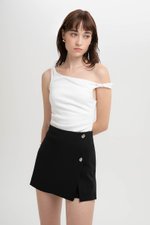 DALE SILVER BUTTON SKORT