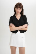 DALE SILVER BUTTON SKORT