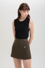 DALE SILVER BUTTON SKORT