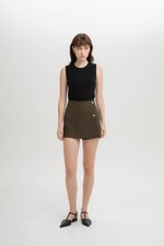 DALE SILVER BUTTON SKORT