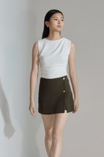 DALE SILVER BUTTON SKORT