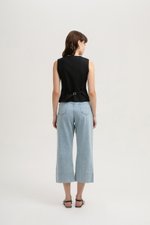 LEAH DENIM STRAIGHT LEG CUFFED JEANS (PETITE) LEAH DENIM STRAIGHT LEG CUFFED JEANS (PETITE)