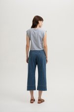 LEAH DENIM STRAIGHT LEG CUFFED JEANS (PETITE) LEAH DENIM STRAIGHT LEG CUFFED JEANS (PETITE)