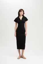 JANESSA EMPIRE WAIST MIDI DRESS