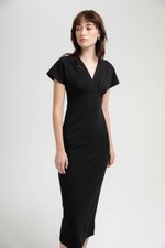 JANESSA EMPIRE WAIST MIDI DRESS