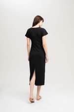 JANESSA EMPIRE WAIST MIDI DRESS