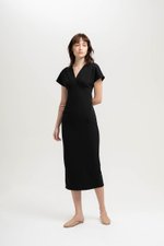 JANESSA EMPIRE WAIST MIDI DRESS