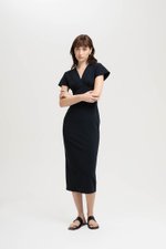 JANESSA EMPIRE WAIST MIDI DRESS
