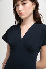 JANESSA EMPIRE WAIST MIDI DRESS