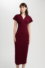 JANESSA EMPIRE WAIST MIDI DRESS