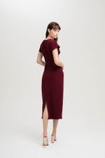 JANESSA EMPIRE WAIST MIDI DRESS
