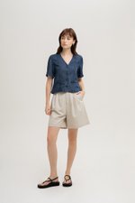 NIKOLAI SLEEVED DENIM VEST TOP NIKOLAI SLEEVED DENIM VEST TOP