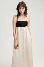 ANESSA CAMI CONTRAST LINEN DRESS ANESSA CAMI CONTRAST LINEN DRESS