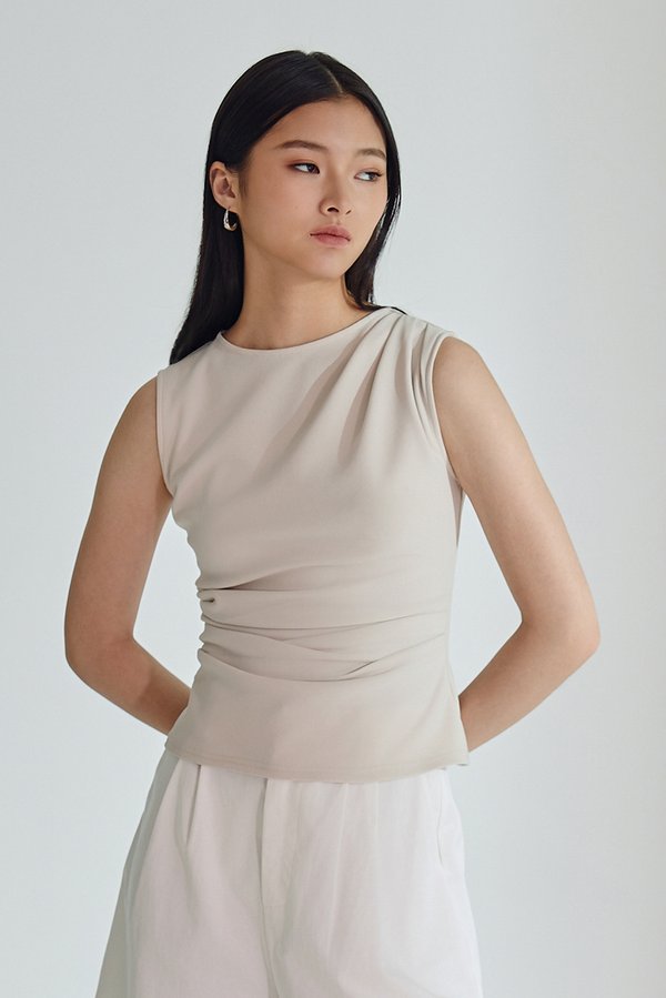 OLANNA RUCHED TOP