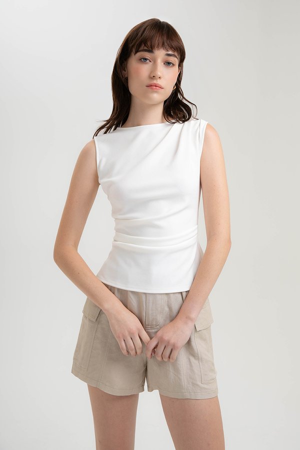 OLANNA RUCHED TOP