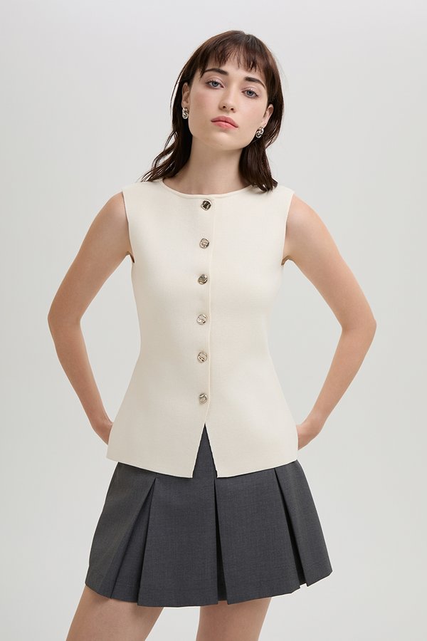 *BACKORDER 2* MYLEE KNIT VEST TOP