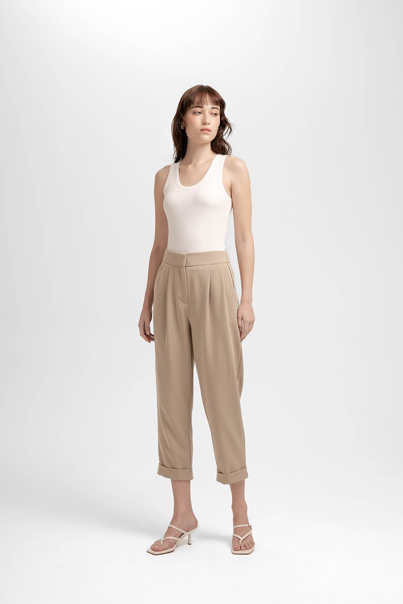VINCE CUFFED TAPERED PANTS