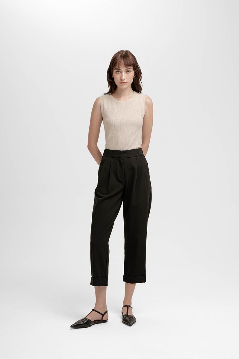 VINCE CUFFED TAPERED PANTS