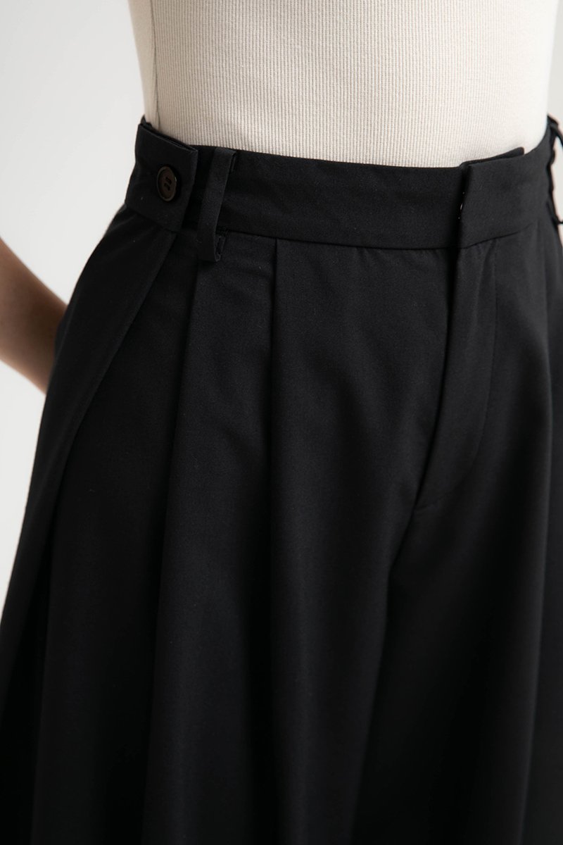 VERA PLEATED WIDE LEG PANTS