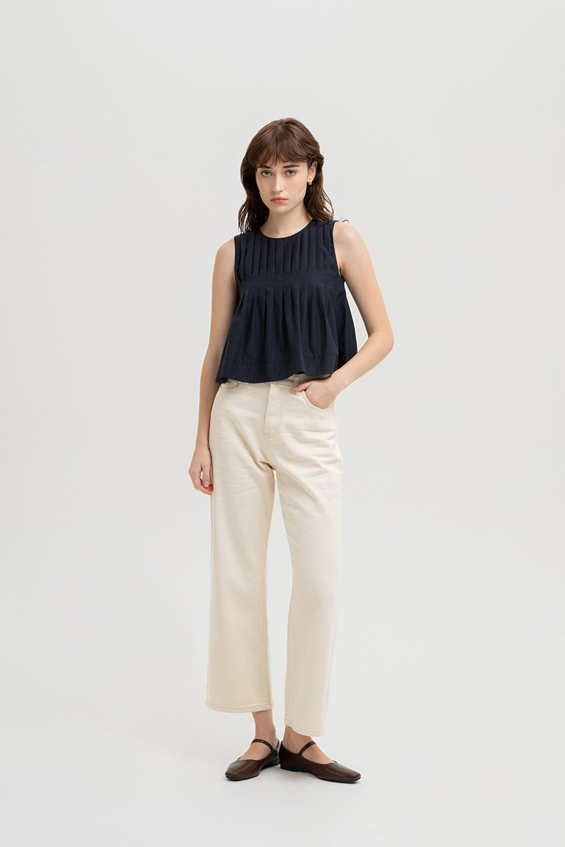*BACKORDER 4* SHANAE PLEATED TOP