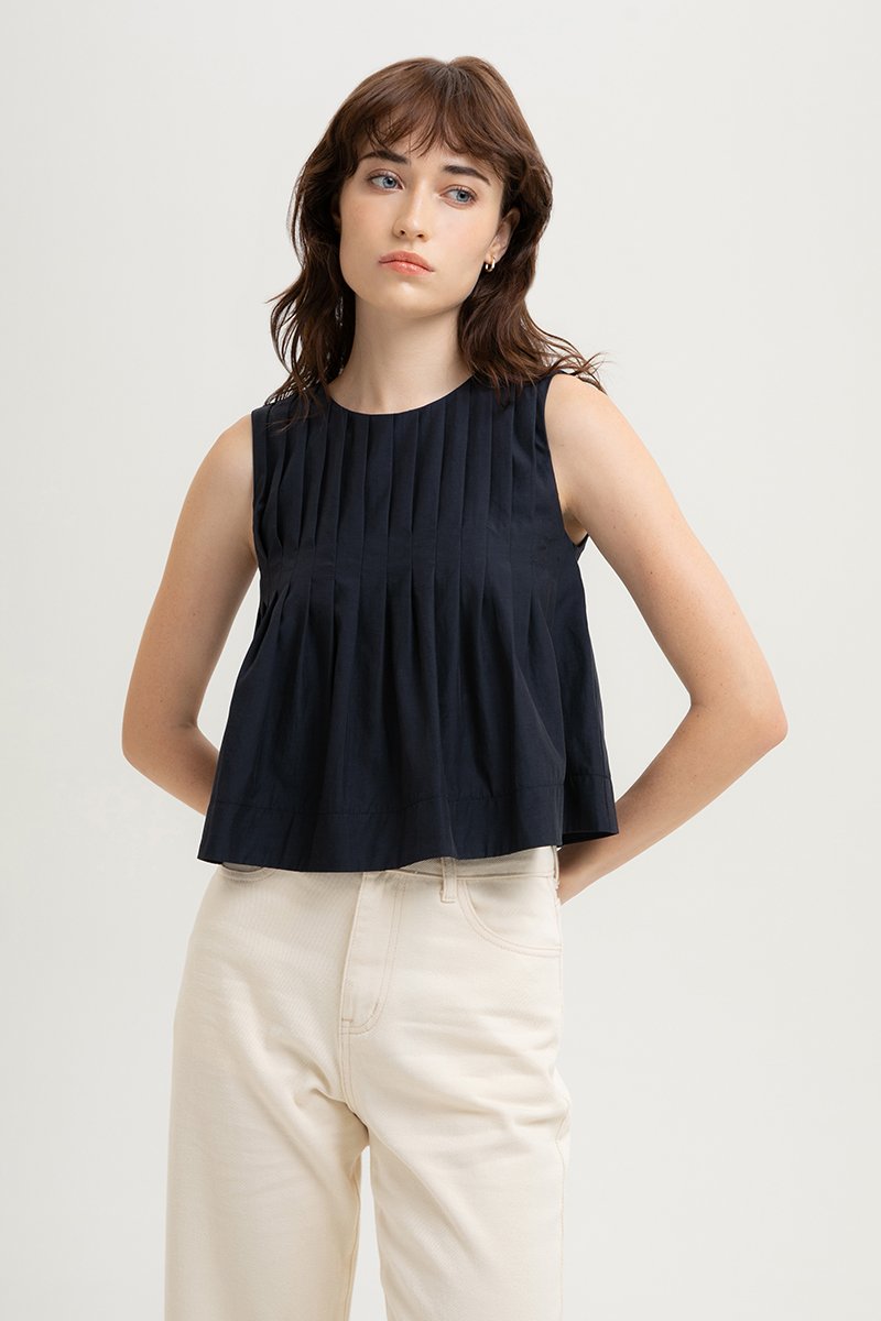 *BACKORDER 4* SHANAE PLEATED TOP