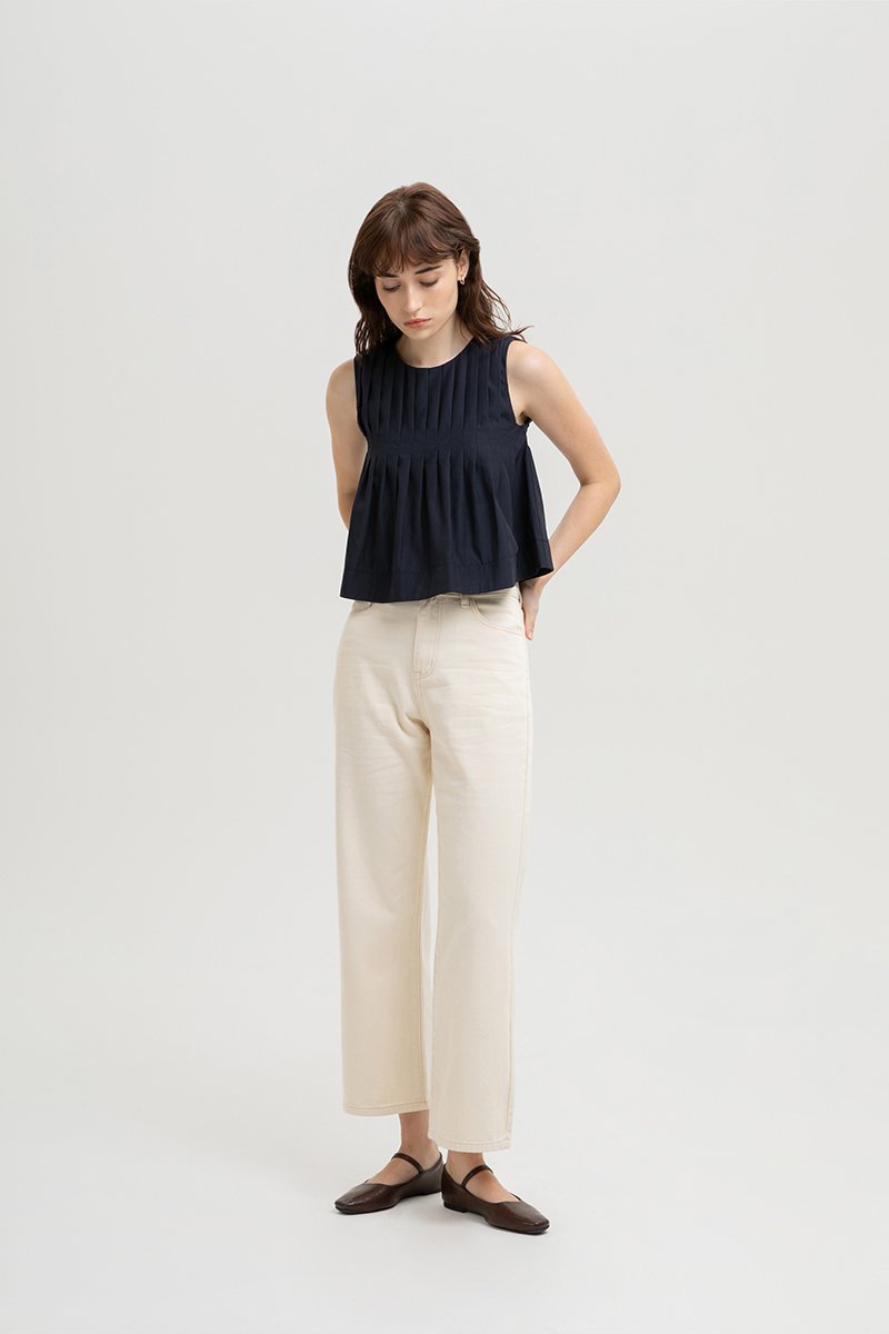 *BACKORDER 4* SHANAE PLEATED TOP
