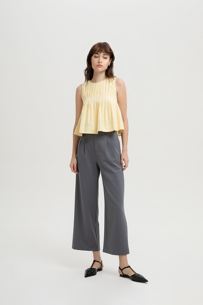 *BACKORDER 4* SHANAE PLEATED TOP
