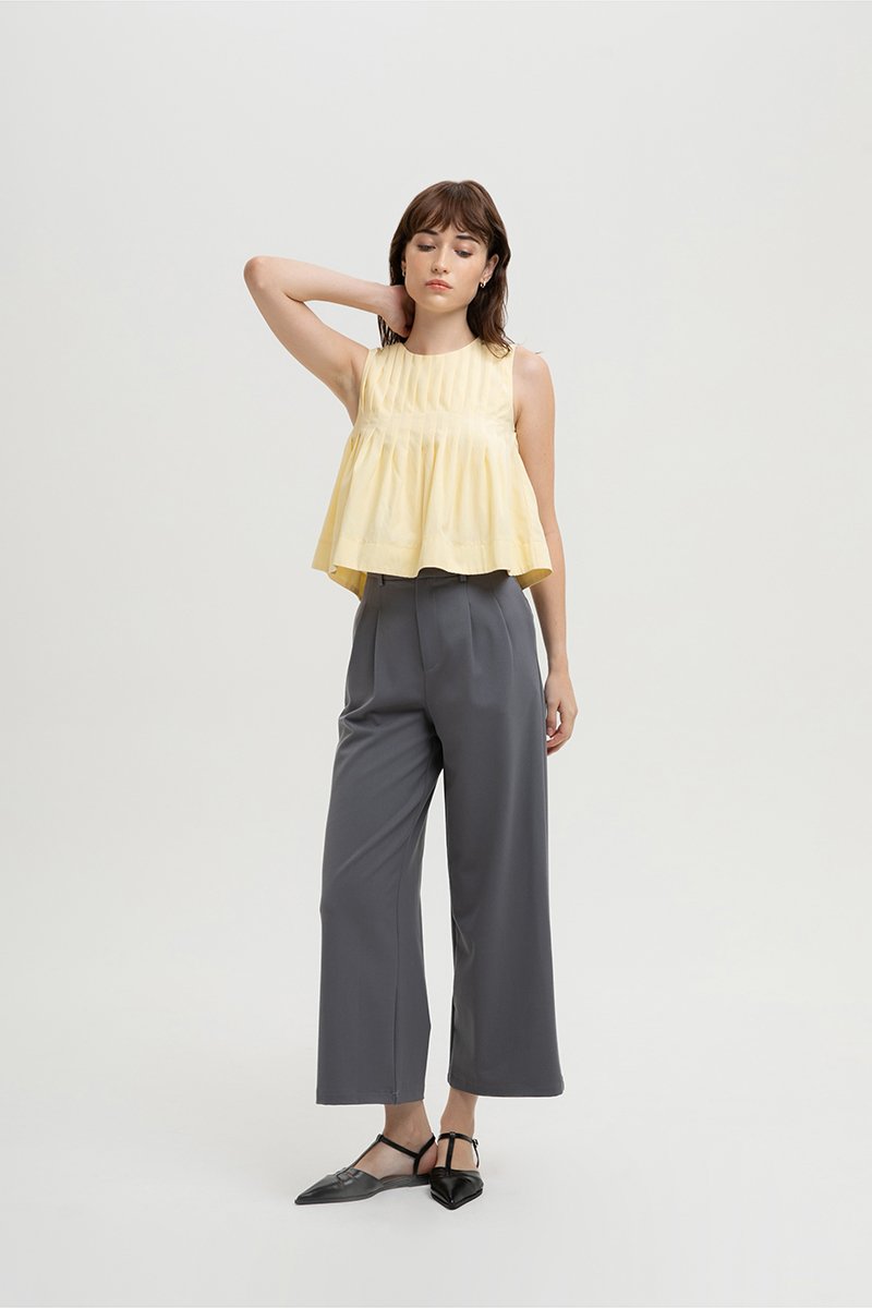 *BACKORDER 4* SHANAE PLEATED TOP
