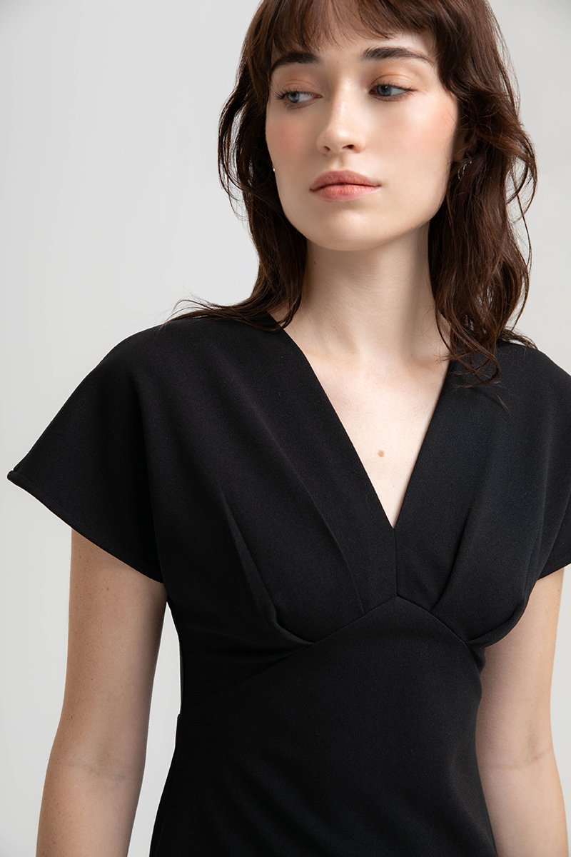 JANESSA EMPIRE WAIST MIDI DRESS