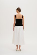 VERALYN SWEET HEART BUSTIER LINEN TOP VERALYN SWEET HEART BUSTIER LINEN TOP