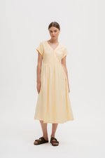 ELYSSA LINEN WRAP DRESS