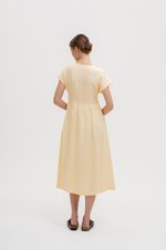 ELYSSA LINEN WRAP DRESS