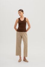 OLINA PADDED SCOOP NECK TANK TOP OLINA PADDED SCOOP NECK TANK TOP