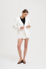 CAMILLE COLLARLESS BLAZER W/ SASH
