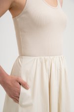 WENDY SCOOP NECK CONTRAST MIDI DRESS