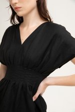 ANIKA PIN TUCK LINEN TOP