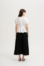 ANIKA PIN TUCK LINEN TOP