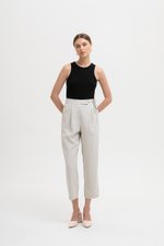GAYLE TIE WAIST TAPERED PANTS GAYLE TIE WAIST TAPERED PANTS