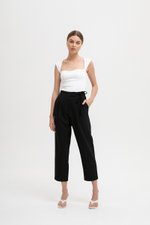 GAYLE TIE WAIST TAPERED PANTS GAYLE TIE WAIST TAPERED PANTS