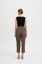 GAYLE TIE WAIST TAPERED PANTS GAYLE TIE WAIST TAPERED PANTS