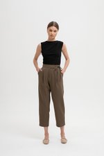 GAYLE TIE WAIST TAPERED PANTS GAYLE TIE WAIST TAPERED PANTS