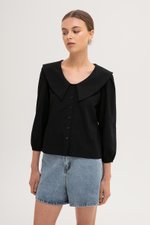 MADELINE PETER PAN COLLAR LONG SLEEVE TOP MADELINE PETER PAN COLLAR LONG SLEEVE TOP