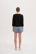 MADELINE PETER PAN COLLAR LONG SLEEVE TOP MADELINE PETER PAN COLLAR LONG SLEEVE TOP
