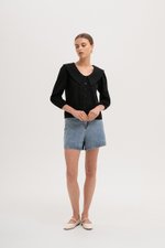 MADELINE PETER PAN COLLAR LONG SLEEVE TOP MADELINE PETER PAN COLLAR LONG SLEEVE TOP
