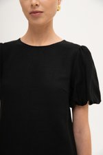 ALLANA PUFF SLEEVE LINEN TOP