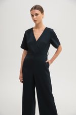 ABBIE TEXTURED JUMPSUIT W SASH