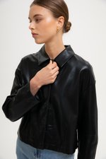 *BACKORDER* OLSEN OVERSIZED LEATHER JACKET *BACKORDER* OLSEN OVERSIZED LEATHER JACKET
