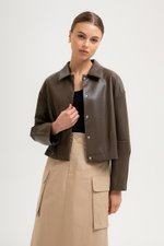 *BACKORDER* OLSEN OVERSIZED LEATHER JACKET *BACKORDER* OLSEN OVERSIZED LEATHER JACKET