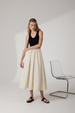 WENDY SCOOP NECK CONTRAST MIDI DRESS